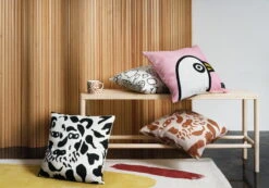 Iittala OTC Birdie Cushion Cover, 47 X 47 Cm, Pink -Hay Outlet Store Iittala 2022 Oiva Toikka collection 2