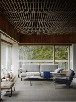 Interface Bug Ottoman, Cognac Leather Dunes -Hay Outlet Store Interface Beb 05