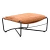 Interface Bug Ottoman, Cognac Leather Dunes