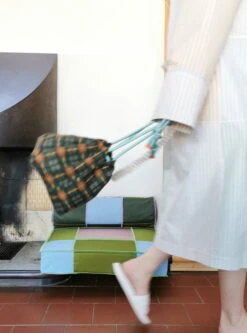 Juslin Maunula Floor Pouf, 60 X 60 Cm, Beige - Sky Blue -Hay Outlet Store JM