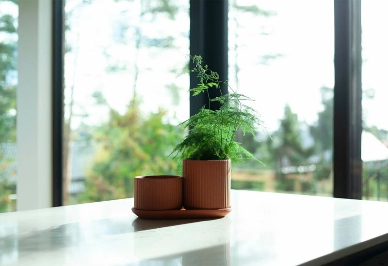 Elementa Pot, Low, Terracotta 2 Elementa Pot, Low, Terracotta - Image 2