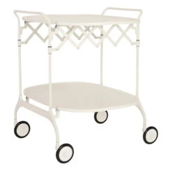 Kartell Gastone Folding Serving Trolley/side Table, White