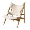 MENU Knitting Chair, Oak - Nature Sheepskin