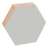 Kotonadesign Noteboard Hexagon, 26 Cm, Light Grey