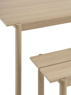 Muuto Linear Wood Table 140 X 85 Cm, Oak -Hay Outlet Store Linear wood oak table 200 detail 9 Muuto 5000x6667 hi res