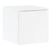 Lundia Fuuga Nightstand With Door, Wall Mounting, White