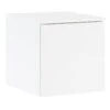 Lundia Fuuga Nightstand With Drawer, Wall Mounting, White