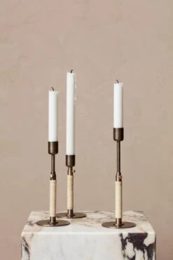 MENU Duca Candle Holder, Bronzed Brass -Hay Outlet Store MENU Duca