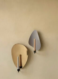 MENU Flambeau Wall Candleholder, 34 Cm, Bronzed Brass - Grey -Hay Outlet Store MENU Flambeau Candle Holder 8