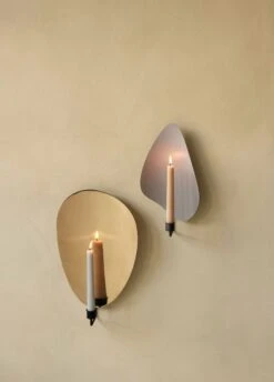 MENU Flambeau Wall Candleholder, 34 Cm, Bronzed Brass - Grey -Hay Outlet Store MENU Flambeau Candle Holder 9