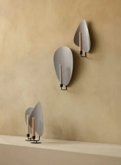 MENU Flambeau Wall Candleholder, 34 Cm, Bronzed Brass - Grey -Hay Outlet Store MENU Flambeau Candle Holder Table Wall 7