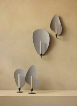 MENU Flambeau Wall Candleholder, 40 Cm, Bronzed Brass - Grey -Hay Outlet Store MENU Flambeau Candle Holder Wall Table 5