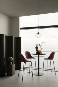 MENU Harbour Bar Side Chair 75 Cm, Red - Black Steel -Hay Outlet Store MENU Harbour Bar Side Chair Harbour Column Bar Table Bank Pendant Plinth
