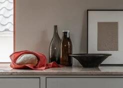 MENU Triptych Ceramic Bowl, 30 Cm, Mocha -Hay Outlet Store MENU Papilio Tea Towel Triptych Bowl Strandgade Carafe 1