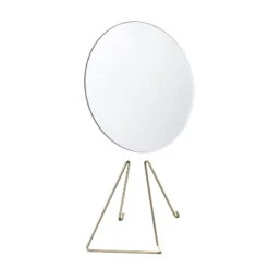 Moebe Standing Mirror 20 Cm, Brass -Hay Outlet Store MOEBE MIRROR WB 20 BRASS 02