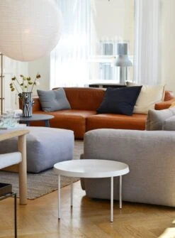 HAY Tulou Coffee Table 55 Cm, Off White -Hay Outlet Store Mags Soft Low Armrest Silk SIL0250 Mags Soft Low Armrest Linara 443 Mags Soft Ottoman Linara 443 Rice Paper Shade Tree Trunk white Tulou Coffee Table white