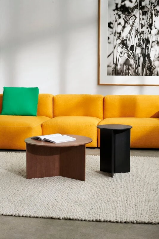 HAY Slit Wood Table, 65 Cm, Lacquered Walnut - Image 4