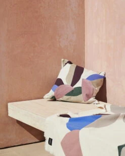 Marimekko Berry Throw, Cotton - Red - Electric Blue -Hay Outlet Store Marimekko 223 224 14 0019