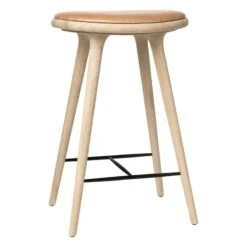 Mater High Stool, 69 Cm, Soaped Oak