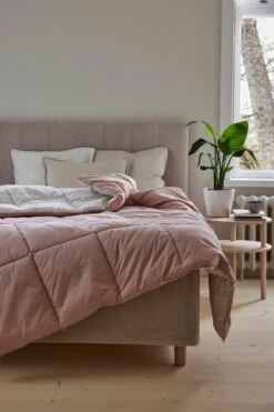 Matri Moona Double Bed Cover, 260 X 260 Cm, Rose Powder - Mulberry -Hay Outlet Store Matri Basic Quilted Moona Front 0207 lr 1