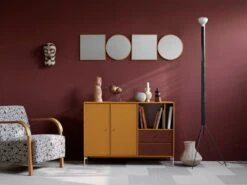 Montana Furniture Montana Mini Mirror, Round, 159 Camomile -Hay Outlet Store Montana Home 22 23 S05 MontanaMega Amber Masala Mushroom MontanaMini Mirror W