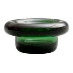 Nedre Foss Sirkel Tealight Holder, Deep Forest Green