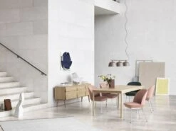 Muuto Linear Wood Table 140 X 85 Cm, Oak -Hay Outlet Store Oslo side chair twill weave 530 990 chrome linear wood table oak reflect sideboard ambit rail lamp taupe Muuto org