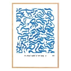 Paper Collective Comfort - Blue Poster