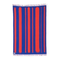 Raawii Brush Blanket, Blue - Red