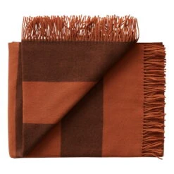 Silkeborg Uldspinderi The Sweater Polychrome Throw, Orange - Brown