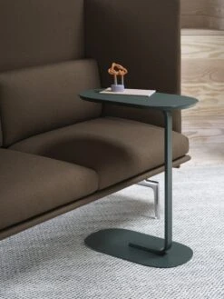 Muuto Relate Side Table, H. 73,5 Cm, Dark Green 8 Muuto Relate Side Table, H. 73,5 Cm, Dark Green -Hay Outlet Store Relate H73 dark green outline highback 2 seater h45 chrome vidar 363 ply rug black white muuto org 1