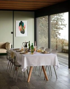 HAY Flare Candleholder, Pink -Hay Outlet Store Revolt rice seat and back beige steel base Tint Glass light yellow with white rim Flare pink