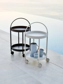 Cane-line Roll Trolley, White -Hay Outlet Store Roll trolley lavagrey white f7