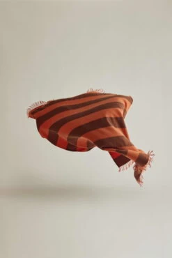 Silkeborg Uldspinderi The Sweater Polychrome Throw, Orange - Brown -Hay Outlet Store Silkeborg Uld Polychrome OB 150729