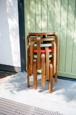 Artek Aalto Stool E60, Walnut -Hay Outlet Store Stool 60 E60 walnut stain 3