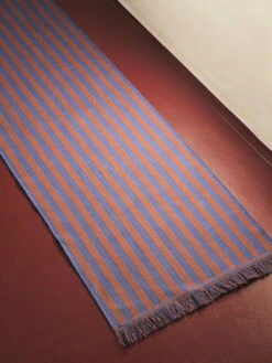 HAY Stripes And Stripes Rug, 65 X 300 Cm, Navy Cacao -Hay Outlet Store Stripes and Stripes cacao sky