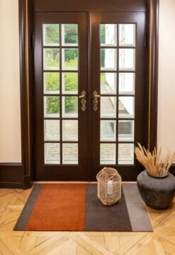 Tica Copenhagen Stripes Horizontal Rug, 90 X 130 Cm, Brown - Terracotta -Hay Outlet Store TICA Floormat Stripes horizon 10014 90x130 5710555100142 3