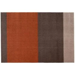 Tica Copenhagen Stripes Horizontal Rug, 90 X 130 Cm, Brown - Terracotta