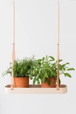 Verso Design Tuokko Hanging Shelf, Birch - Dark Grey -Hay Outlet Store TUOKKOHANGINGSHELFgreens