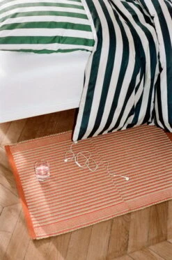 HAY Tapis Rug, Red -Hay Outlet Store Tapis Mat red Ete Duvet Cover midnight blue and light grey Ete Pillow Case dark green