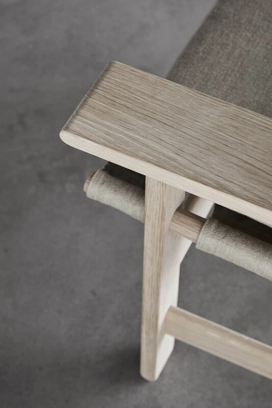 Fredericia Canvas Chair, Soaped Oak - Natural Canvas 3 Fredericia Canvas Chair, Soaped Oak - Natural Canvas - Image 3