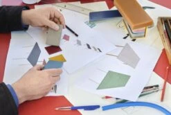 HAY Two-Colour Table, 240 X 90 Cm, Ochre - Light Grey -Hay Outlet Store Two Colour Booklet 6