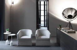 Viccarbe Burin Mini Side Table, 36 Cm, White -Hay Outlet Store Viccarbe BURIN by Patricia Urquiola 28329