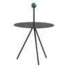 Viccarbe Trino Table, Black - Green Marble Handle
