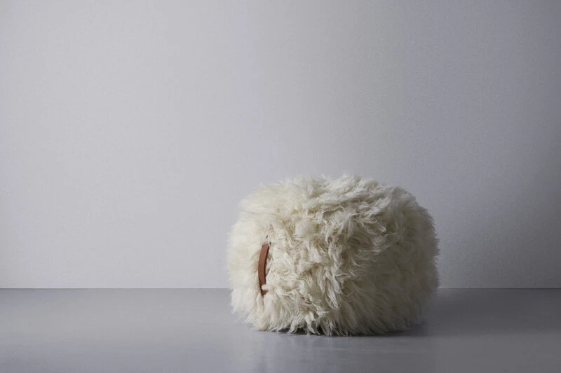 Anno Villatalja Pouf, 60 Cm, Natural White 3 Anno Villatalja Pouf, 60 Cm, Natural White - Image 3