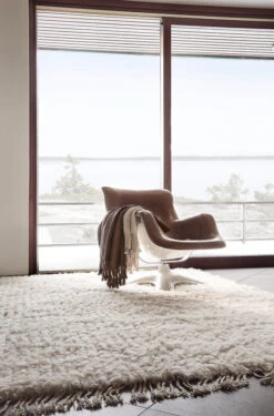 Anno Paimen Wool Shaggy Rug, Natural White -Hay Outlet Store anno collection SS21 paimen rug wool shaggy puro waffle throws organic cotton