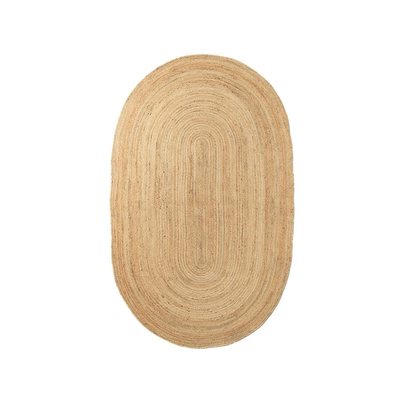 Ferm LIVING Eternal Oval Jute Rug, Small, Natural 1 Ferm LIVING Eternal Oval Jute Rug, Small, Natural