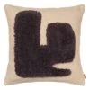 Ferm LIVING Lay Cushion, 50 X 50 Cm, Sand - Dark Brown