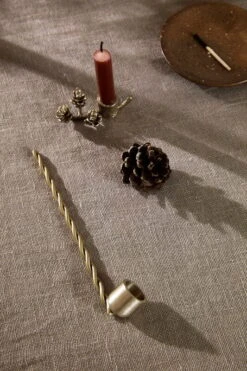 Ferm LIVING Twist Candle Snuffer, Brass 7 Ferm LIVING Twist Candle Snuffer, Brass -Hay Outlet Store fermLIVING XMAS22 TwistCandleSnuffer image 1