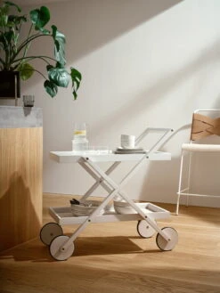 Design House Stockholm Exit Trolley, White -Hay Outlet Store image2 2601 ExitTrolley Lifestyle